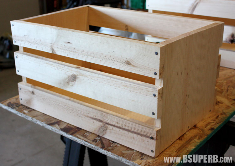 Beautiful DIY Wood Crate - step by step tutorial