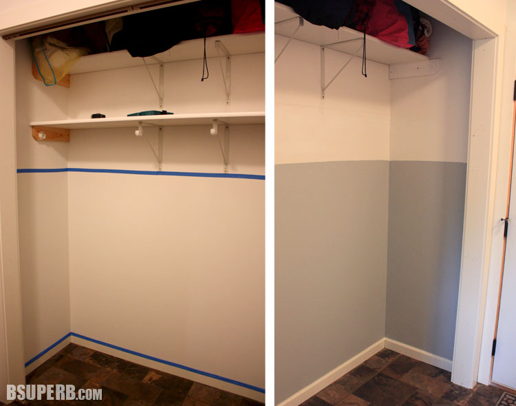 DIY Closet to Mudroom Makeover - great tutorial and tips