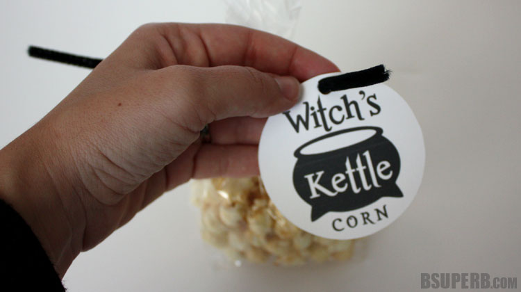 Witch's Kettle Corn - free printable and instructions