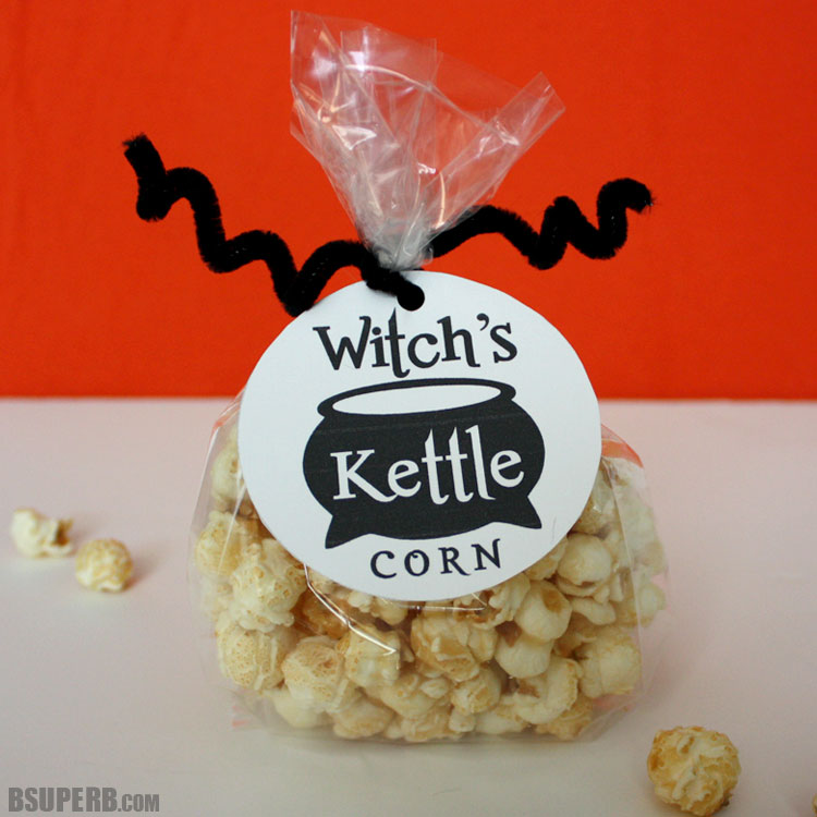 Witch's Kettle Corn - free printable and instructions