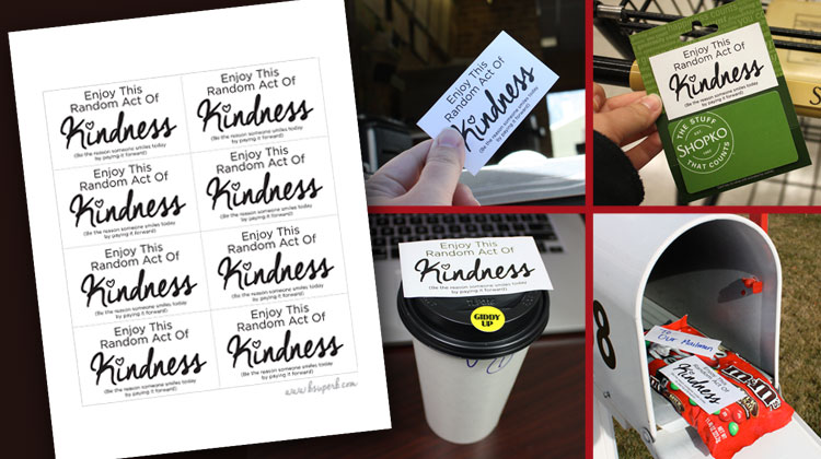Random Acts of Kindness - Ideas & Printable