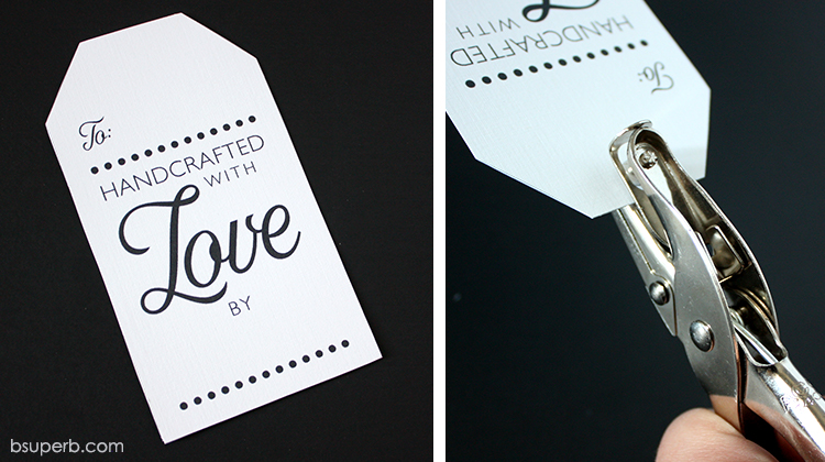 Free printable gift tag for homemade gifts