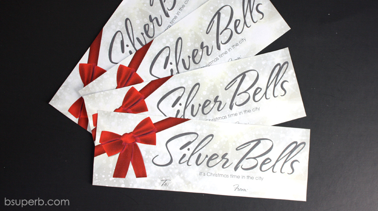 Christmas Treat Topper - Silver Bells