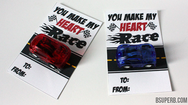 "You Make My Heart Race" free printable