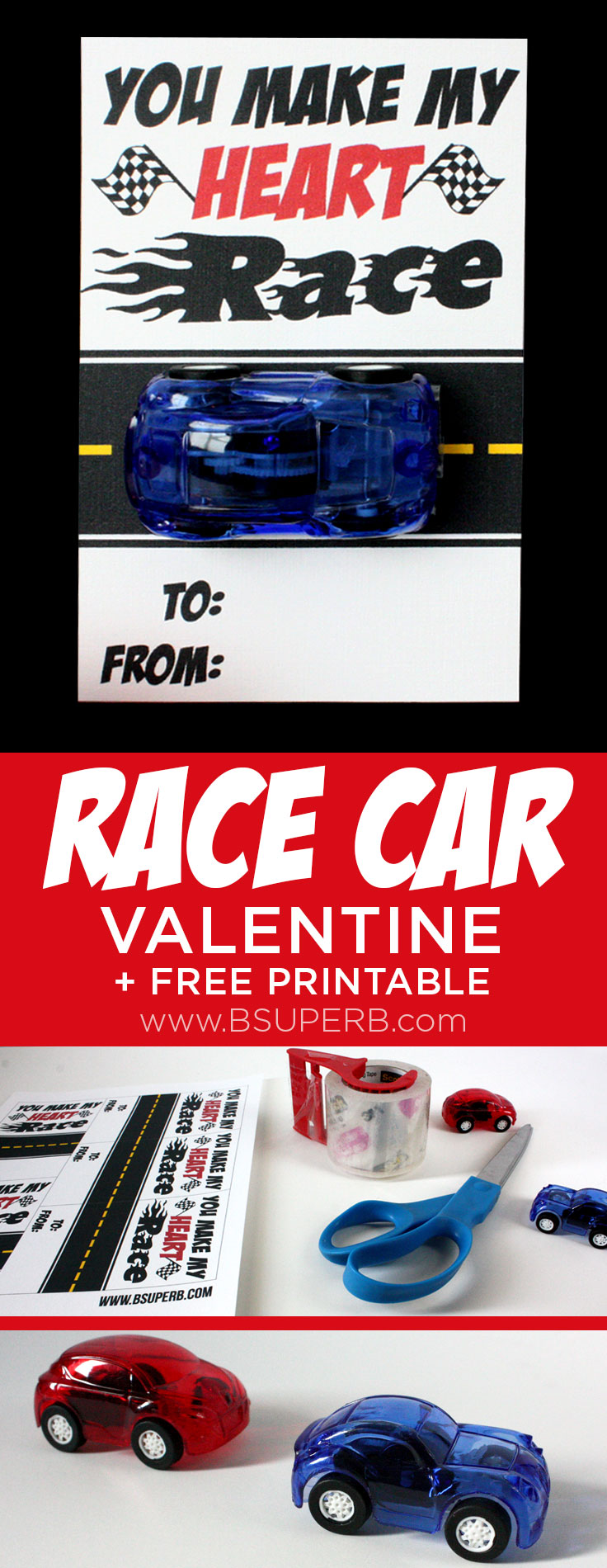 Race Car Valentine Free Printable B Superb 