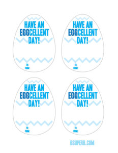 Eggcellent Easter Treat - Free Printable