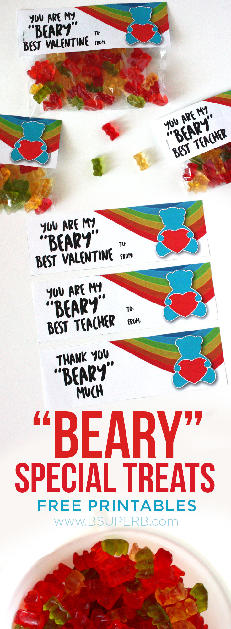 "Beary" Best Treat - Free Printable