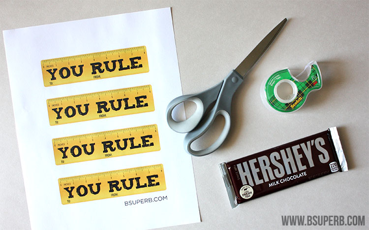 "You Rule" Teacher Gift and Free Printable