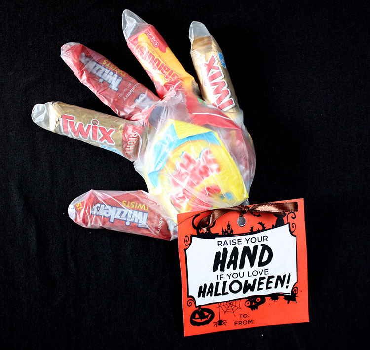 Halloween Hand Treat Bags