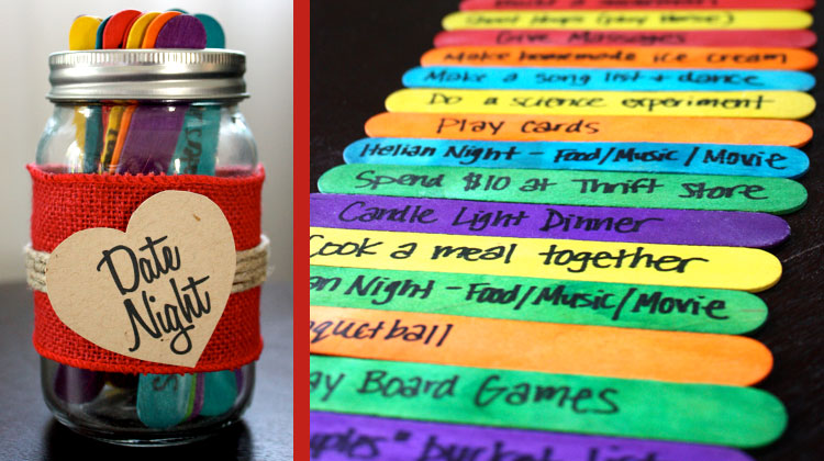 Date Night Jar - how to create it and date night ideas!