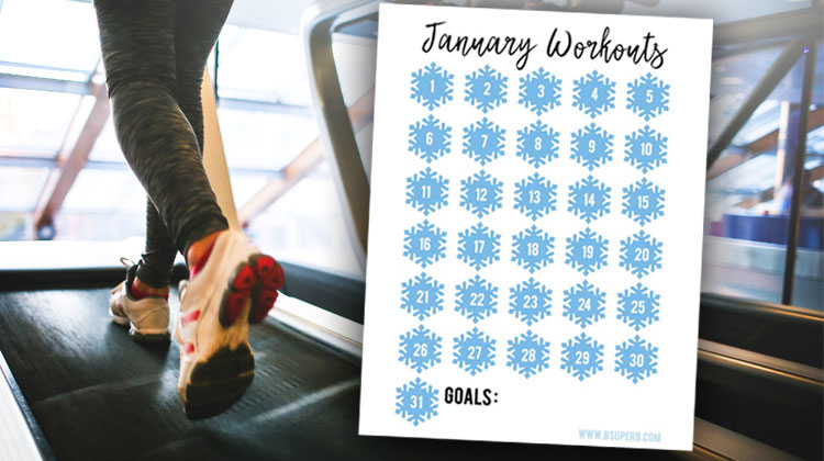 Free January Workout Tracker Printable