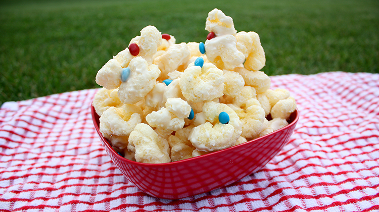 Patriotic Frosted Puffcorn