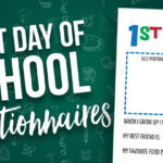 First Day of School Questionnaires {Preschool – 6th Grade}