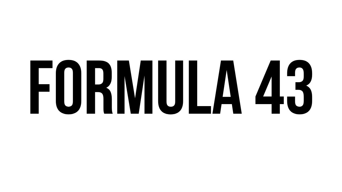 formula 43
