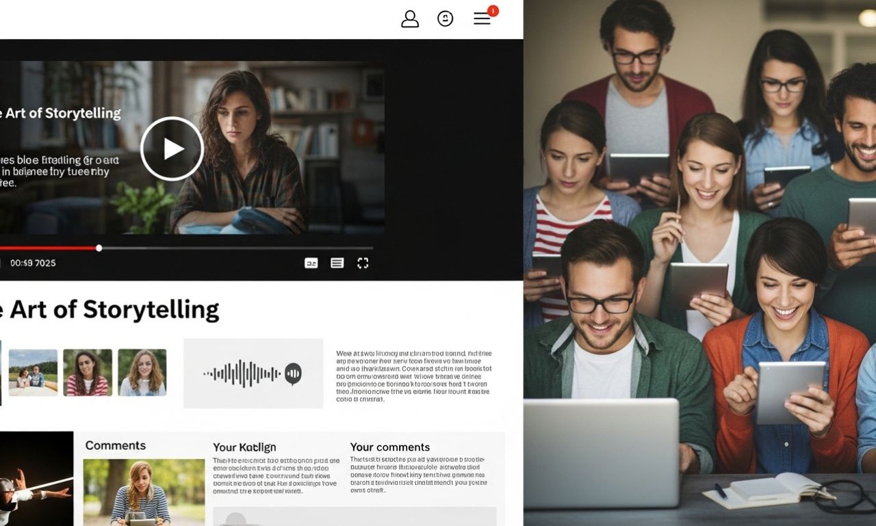 Video&a: Engaging Readers with Dynamic Multimedia Blogs
