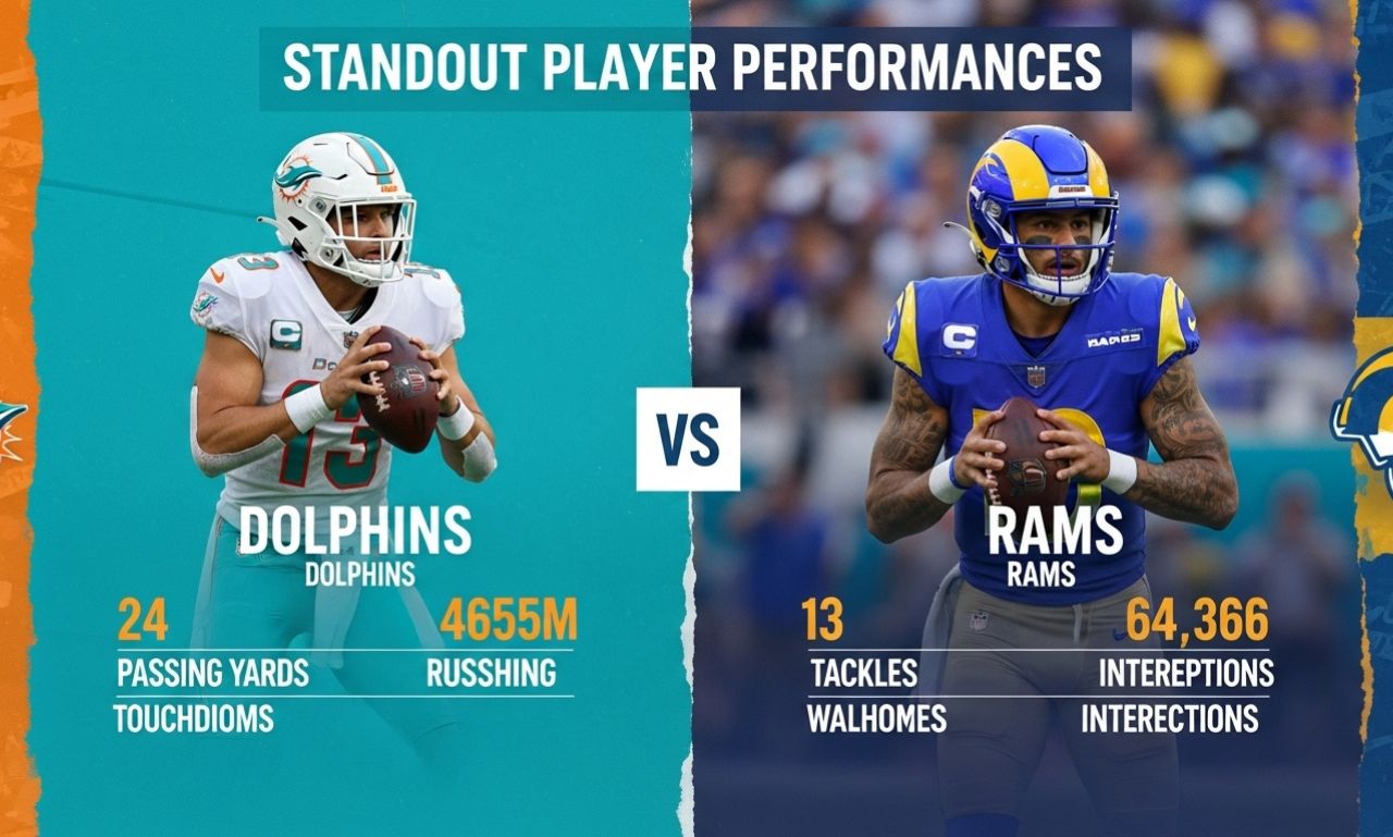 Miami dolphins vs los angeles rams match player stats: Standout Player Performances